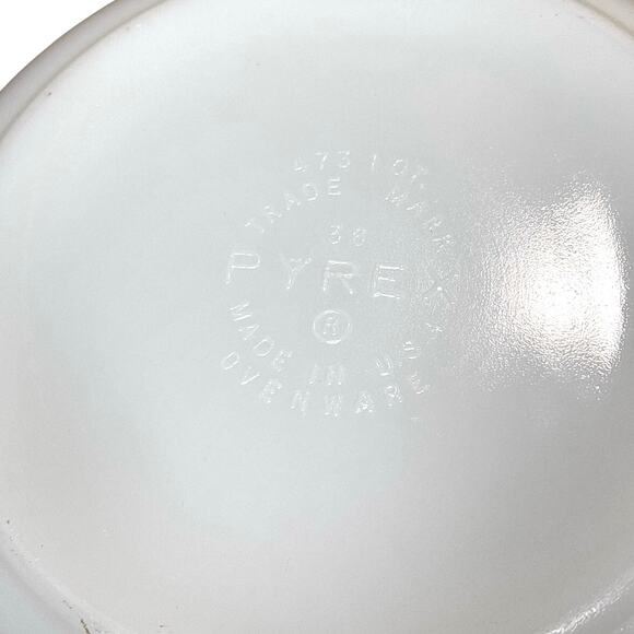 Vintage Pyrex 373 1QT Blue Horizon Casserole Dish with Lid, 1960s–1970s - Picture 3 of 12